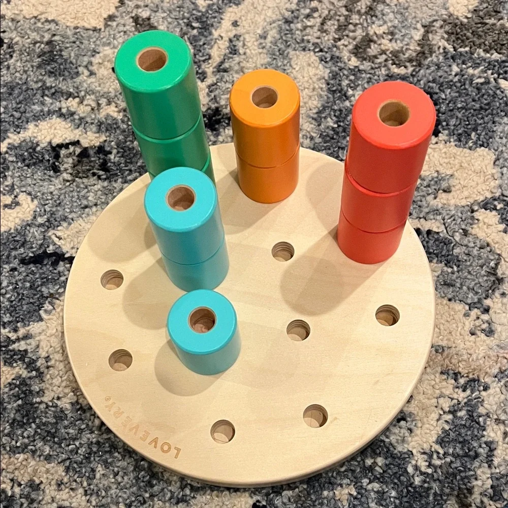 Colorful Peg Board by Lovevery